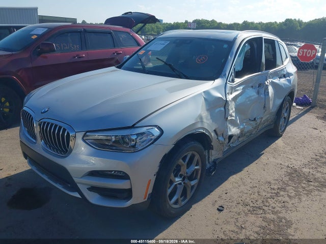 2021 Bmw X3 Xdrive30i მანქანა იყიდება აუქციონზე, vin: 5UXTY5C02M9F04695, აუქციონის ნომერი: 45115400