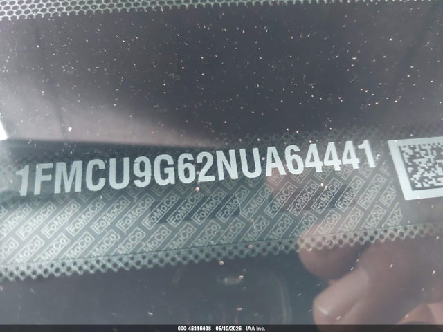45115408 :رقم المزاد ، 1FMCU9G62NUA64441 vin ، 2022 Ford Escape Se مزاد بيع