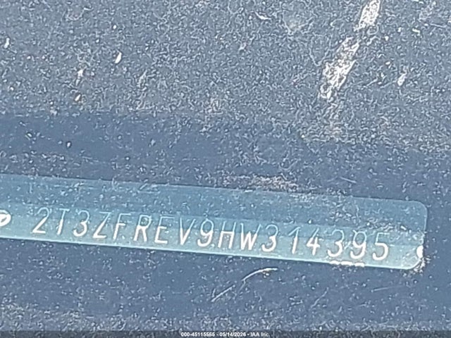 45115565 :رقم المزاد ، 2T3ZFREV9HW314395 vin ، 2017 Toyota Rav4 Le مزاد بيع