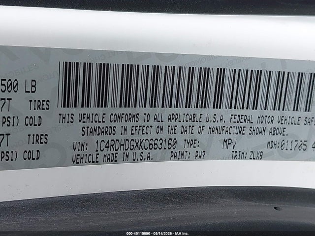 Dodge Durango Gt Plus 2019 1C4RDHDGXKC663160 Image 9