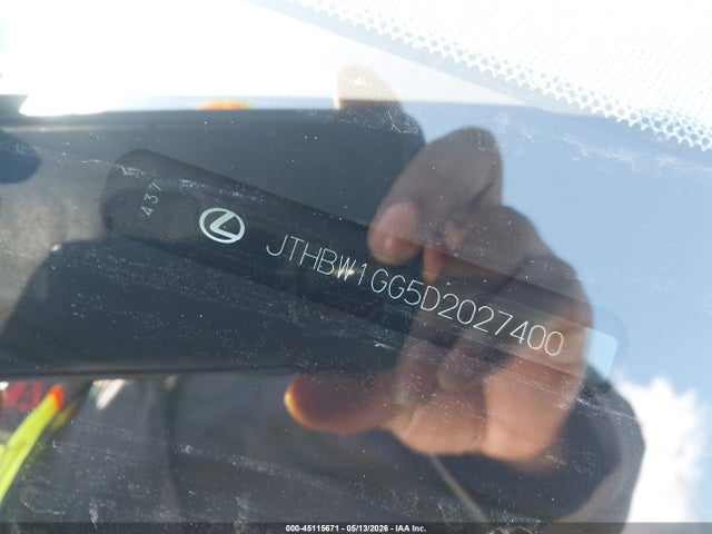 Продажа на аукционе авто 2013 Lexus Es 300h, vin: JTHBW1GG5D2027400, номер лота: 45115671