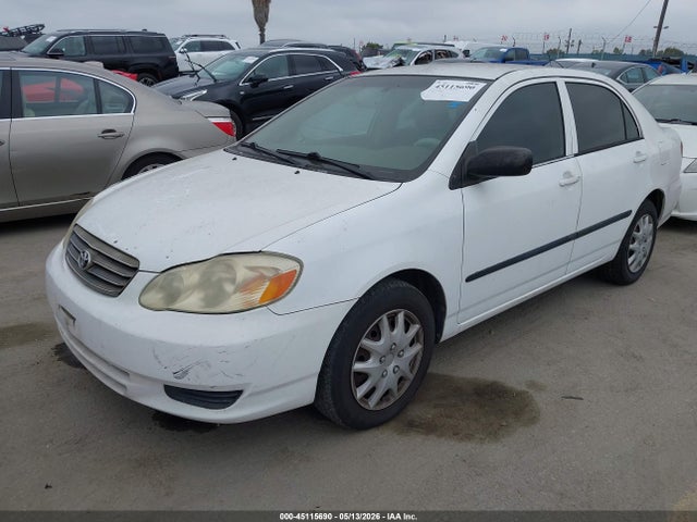 45115690 :رقم المزاد ، 1NXBR32E03Z110290 vin ، 2003 Toyota Corolla Ce مزاد بيع