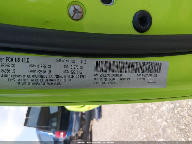 Продажа на аукционе авто 2019 Dodge Challenger Sxt, vin: 2C3CDZAG0KH632582, номер лота: 45115789