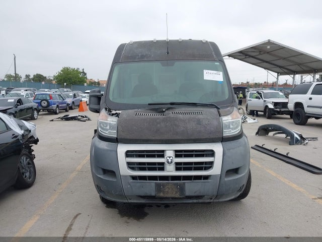 45115999 :رقم المزاد ، 3C6TRVDDXFE500235 vin ، 2015 Ram Promaster 2500 High Roof مزاد بيع