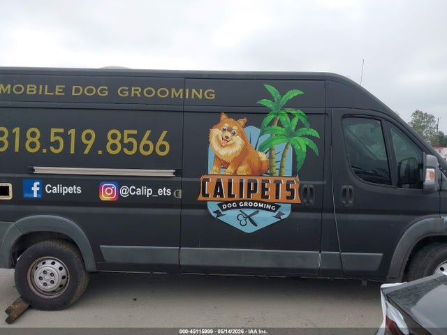 45115999 :رقم المزاد ، 3C6TRVDDXFE500235 vin ، 2015 Ram Promaster 2500 High Roof مزاد بيع