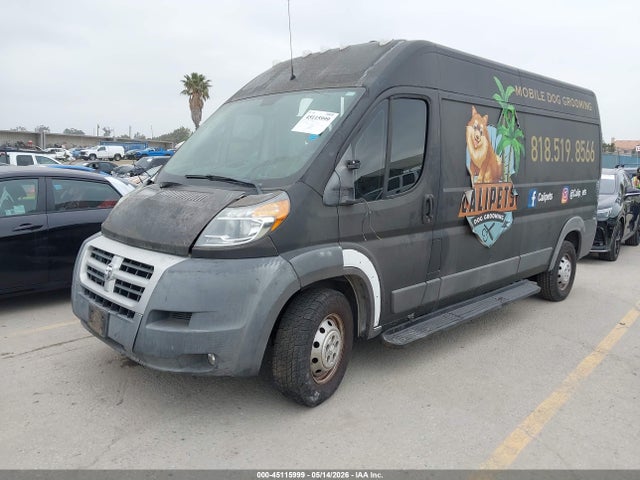 45115999 :رقم المزاد ، 3C6TRVDDXFE500235 vin ، 2015 Ram Promaster 2500 High Roof مزاد بيع