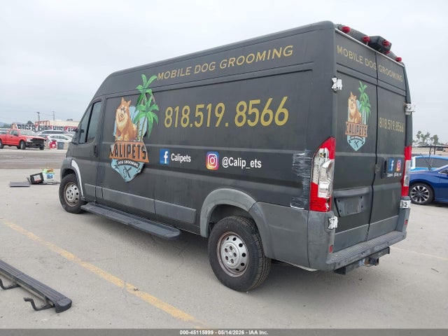45115999 :رقم المزاد ، 3C6TRVDDXFE500235 vin ، 2015 Ram Promaster 2500 High Roof مزاد بيع