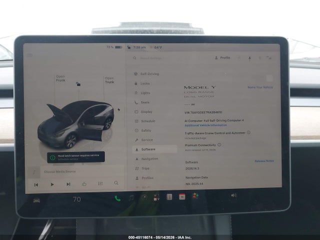 45116074 :رقم المزاد ، 7SAYGDEE7RA284610 vin ، 2024 Tesla Model Y Long Range Dual Motor All-wheel Drive مزاد بيع