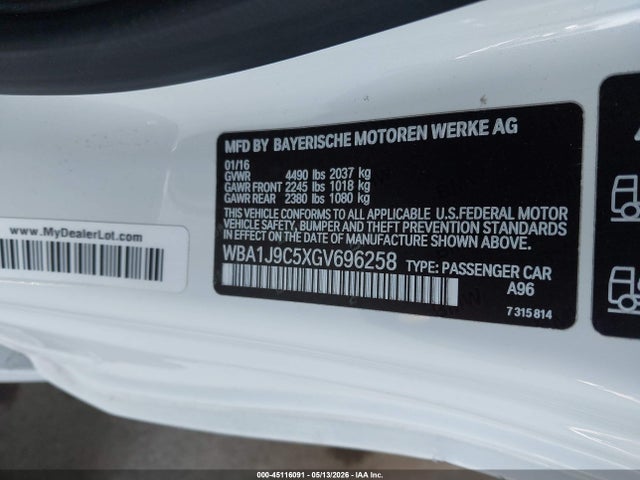 BMW M235i Xdrive 2016 WBA1J9C5XGV696258 Image 9