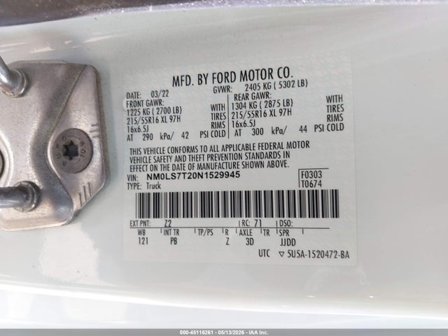 Ford Transit Connect Xlt 2022 NM0LS7T20N1529945 Image 9