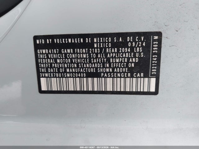 3VWEX7BU1SM020409 Volkswagen Jetta 1.5t Se