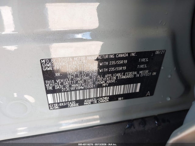 Toyota Rav4 Xle Premium 2021 2T3C1RFV8MW159061 Image 9