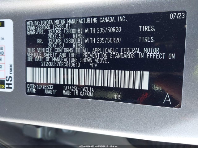 Продажа на аукционе авто 2024 Lexus Nx 350 F Sport Handling, vin: 2T2KGCEZ0RC040610, номер лота: 45116322
