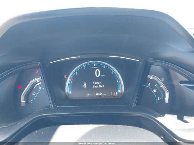 2019 Honda Civic Lx მანქანა იყიდება აუქციონზე, vin: 19XFC2E61KE002327, აუქციონის ნომერი: 45116525