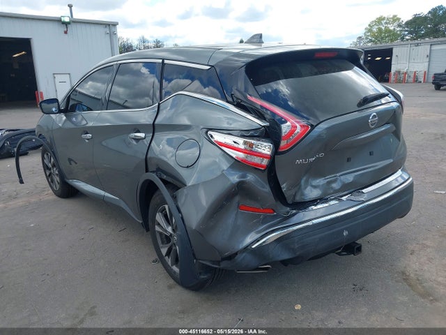 2017 Nissan Murano S მანქანა იყიდება აუქციონზე, vin: 5N1AZ2MG2HN106716, აუქციონის ნომერი: 45116652