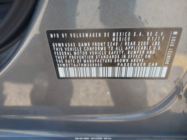 3VW5T7AJ7HM309905 Volkswagen JETTA GLI