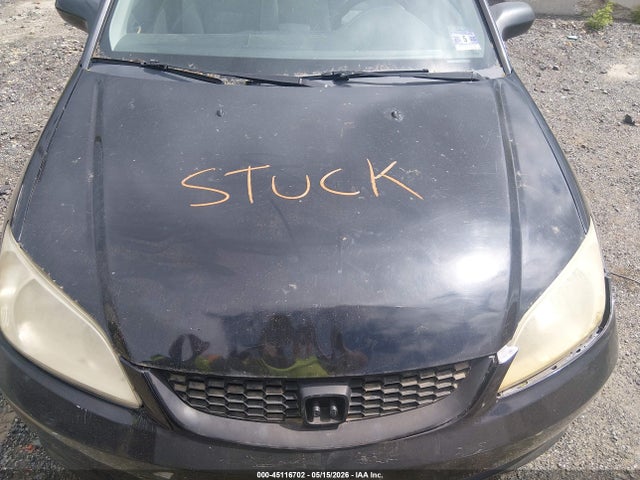 45116702 :رقم المزاد ، 2HGES26814H568382 vin ، 2004 Honda Civic Ex مزاد بيع