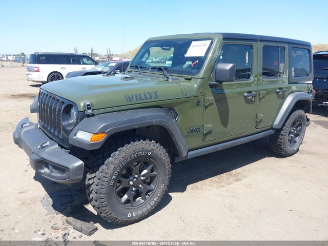 45116795 :رقم المزاد ، 1C4HJXDN7MW801378 vin ، 2021 Jeep Wrangler Unlimited Willys 4x4 مزاد بيع