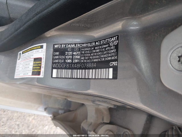 Aukcja sprzedaży 2008 Mercedes-benz C 300 Luxury 4matic/sport 4matic, vin: WDDGF81X48F078884, numer aukcji: 45116812