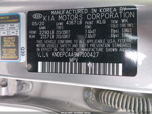 KIA Seltos Lx 2021 KNDEPCAA9M7100427 Image 9