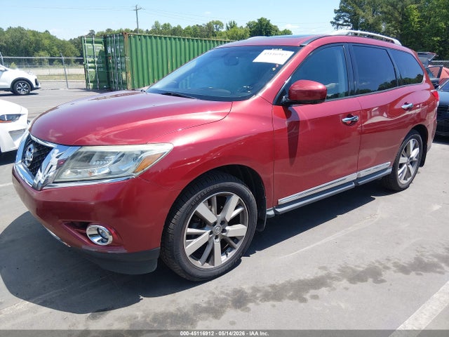 2014 Nissan Pathfinder Platinum მანქანა იყიდება აუქციონზე, vin: 5N1AR2MM7EC689409, აუქციონის ნომერი: 45116912