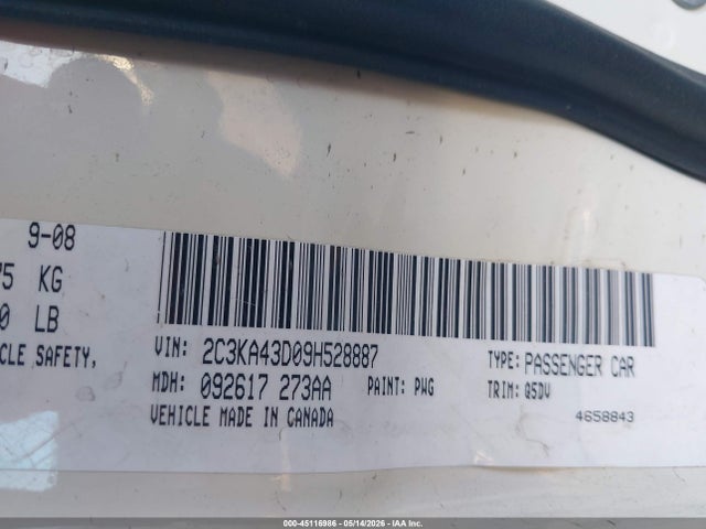 Aukcja sprzedaży 2009 Chrysler 300 Lx, vin: 2C3KA43D09H528887, numer aukcji: 45116986