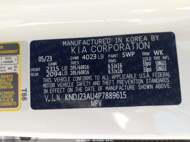 KIA SOUL LX 2023 KNDJ23AU4P7889615 Image 9