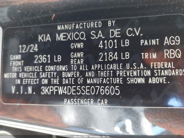 KIA K4 Gt-line 2025 3KPFW4DE5SE076605 Image 9