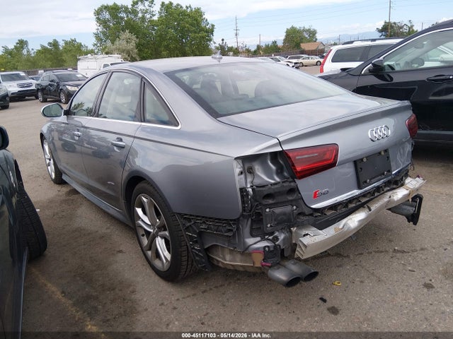 2016 Audi S6 4.0t Premium Plus მანქანა იყიდება აუქციონზე, vin: WAUH2AFC6GN052800, აუქციონის ნომერი: 45117103