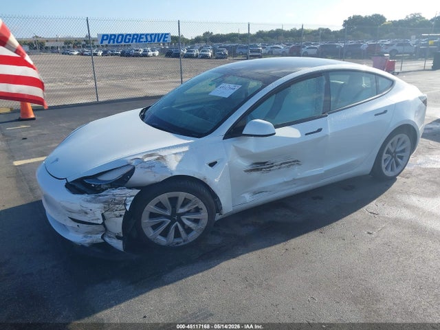 Продаж на аукціоні авто 2022 Tesla Model 3 Rear-wheel Drive, vin: 5YJ3E1EA8NF342875, номер лоту: 45117168