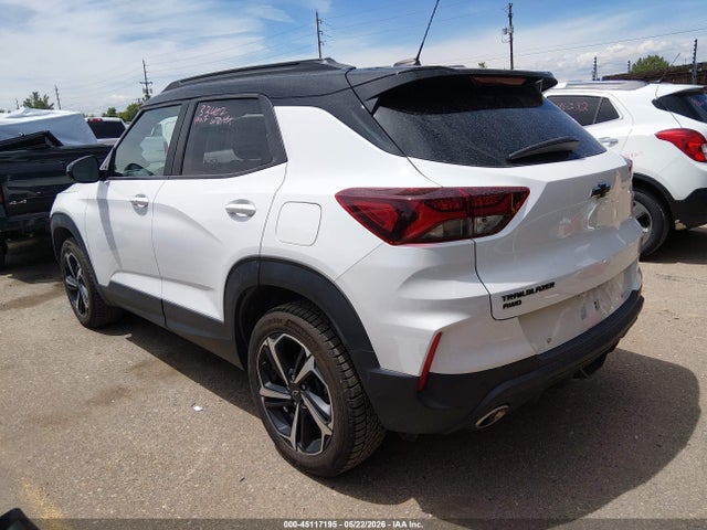 Aukcja sprzedaży 2021 Chevrolet Trailblazer Awd Rs, vin: KL79MUSL0MB150644, numer aukcji: 45117195