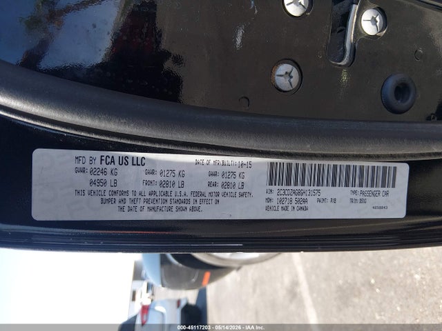 Auction sale of the 2016 Dodge Challenger Sxt, vin: 2C3CDZAG8GH131575, lot number: 45117203