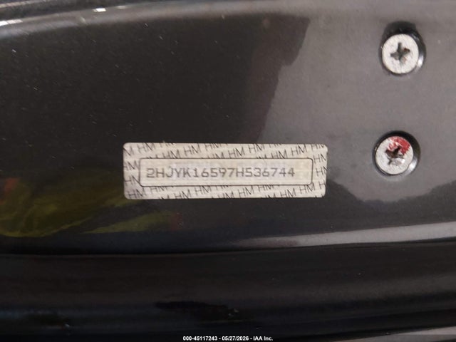 45117243 :رقم المزاد ، 2HJYK16597H536744 vin ، 2007 Honda Ridgeline Rtl مزاد بيع