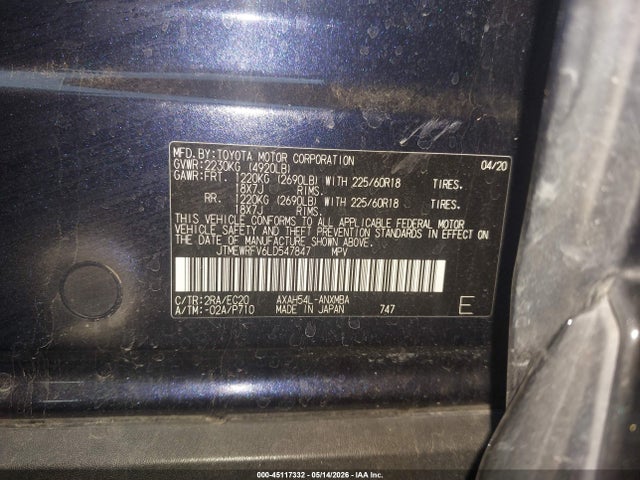 JTMEWRFV6LD547847 Toyota Rav4 Hybrid Xse