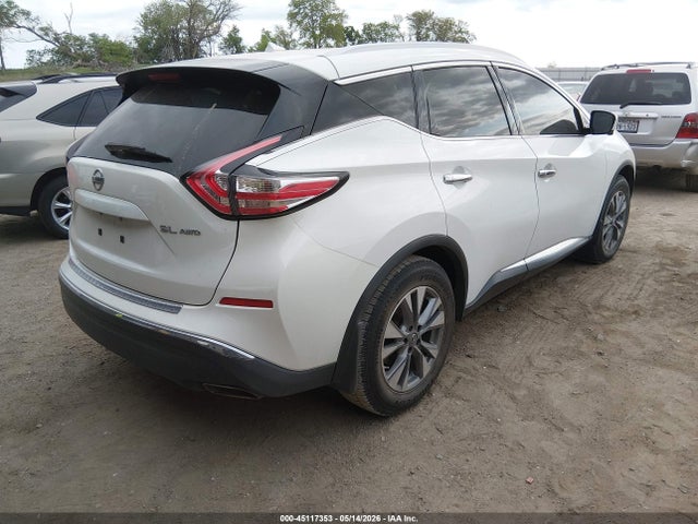 Продажа на аукционе авто 2015 Nissan Murano Sl, vin: 5N1AZ2MH4FN280843, номер лота: 45117353