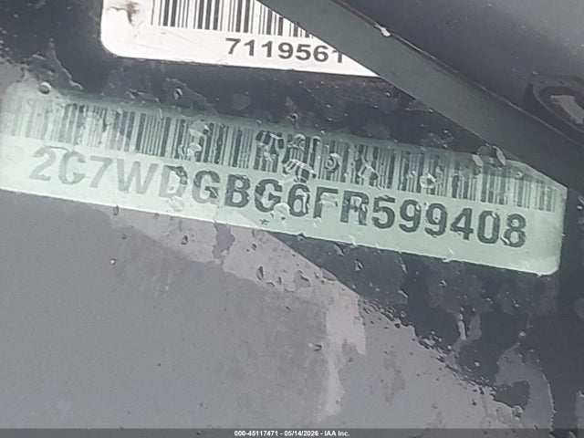 45117471 :رقم المزاد ، 2C7WDGBG6FR599408 vin ، 2015 Dodge Grand Caravan Se مزاد بيع