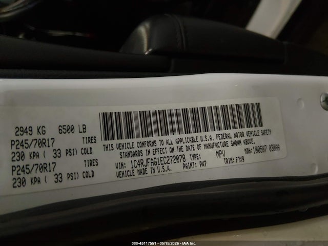 Jeep Grand Cherokee Laredo 2014 1C4RJFAG1EC272078 Image 9