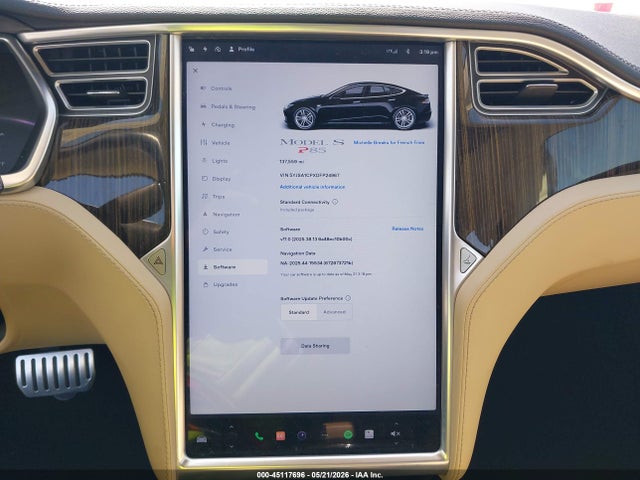 Продажа на аукционе авто 2013 Tesla Model S Performance, vin: 5YJSA1CPXDFP24967, номер лота: 45117696