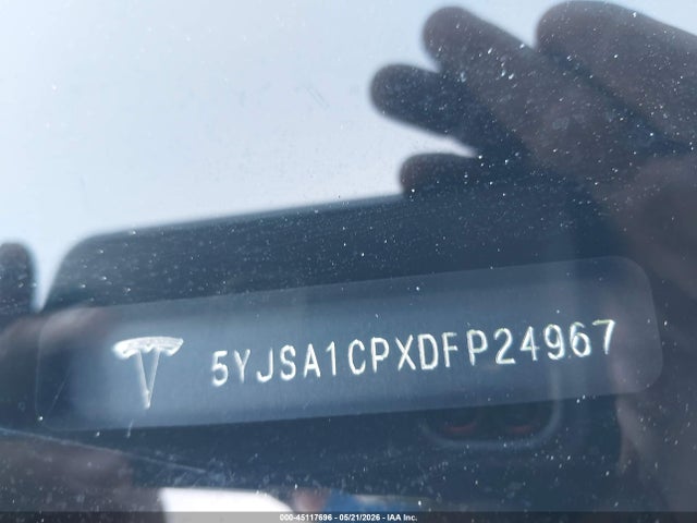 Продажа на аукционе авто 2013 Tesla Model S Performance, vin: 5YJSA1CPXDFP24967, номер лота: 45117696