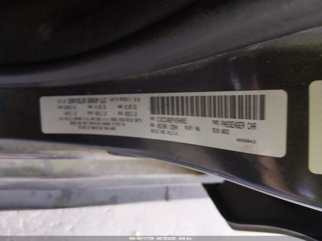 2015 Chrysler 200 Limited მანქანა იყიდება აუქციონზე, vin: 1C3CCCAB2FN594855, აუქციონის ნომერი: 45117729