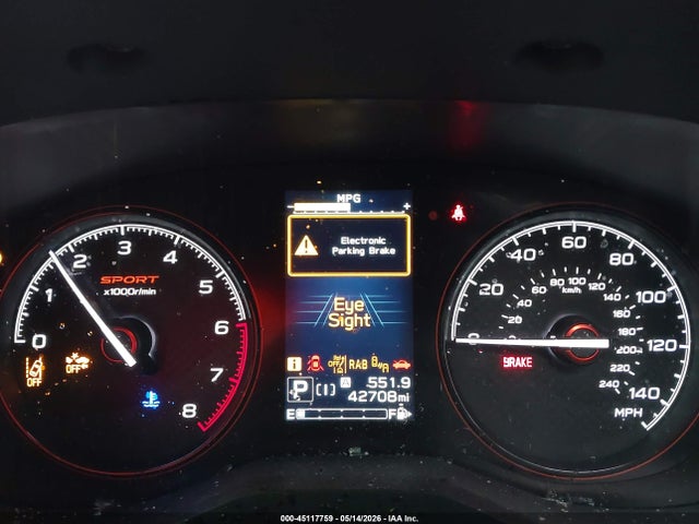 2022 Subaru Forester Sport მანქანა იყიდება აუქციონზე, vin: JF2SKAJC7NH464026, აუქციონის ნომერი: 45117759