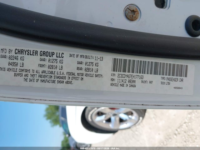 2C3CDYAG7EH177163 Dodge Challenger Sxt