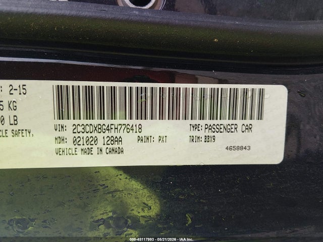 Dodge Charger Se 2015 2C3CDXBG4FH776418 Image 9