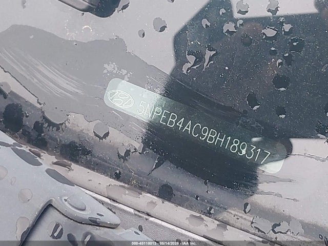 45118013 :رقم المزاد ، 5NPEB4AC9BH189317 vin ، 2011 Hyundai Sonata Gls مزاد بيع