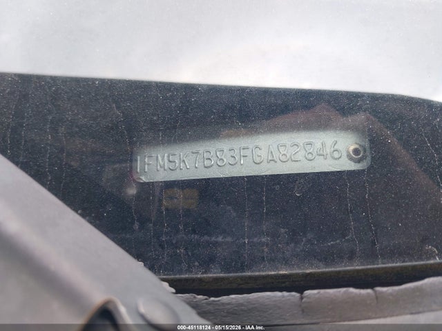 1FM5K7B83FGA82846 Ford Explorer