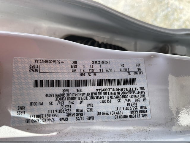 1FTER4EH6NLD09544 Ford RANGER XL