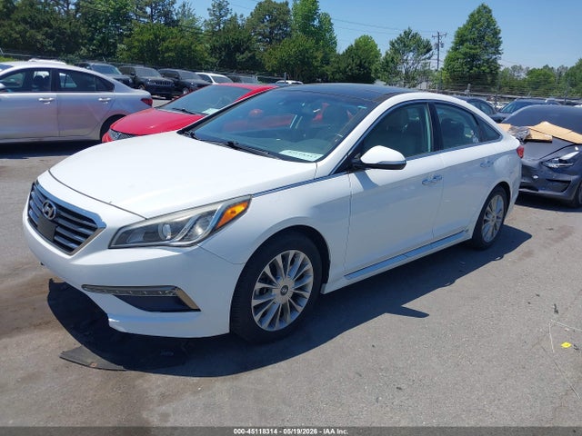 2015 Hyundai Sonata Limited მანქანა იყიდება აუქციონზე, vin: 5NPE34AFXFH134520, აუქციონის ნომერი: 45118314