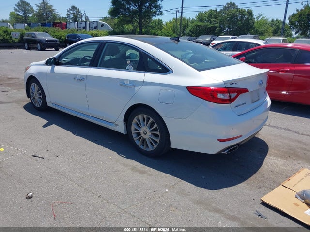 2015 Hyundai Sonata Limited მანქანა იყიდება აუქციონზე, vin: 5NPE34AFXFH134520, აუქციონის ნომერი: 45118314