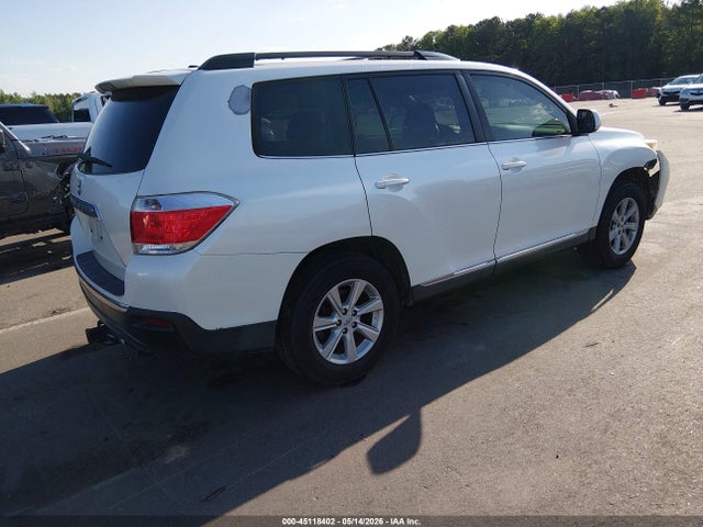 2012 Toyota Highlander Base V6 მანქანა იყიდება აუქციონზე, vin: 5TDZK3EH4CS059541, აუქციონის ნომერი: 45118402