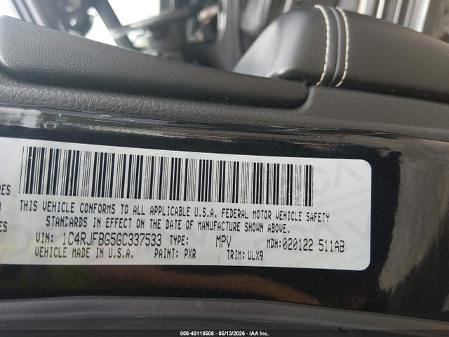 Продаж на аукціоні авто 2016 Jeep Grand Cherokee Limited, vin: 1C4RJFBG5GC337533, номер лоту: 45118508
